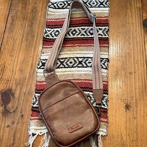Brown Leather Crossbody Bag